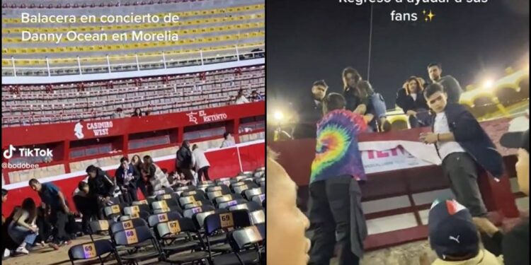 Video: ¡Cantante Danny Ocean auxilia a fans en BALACERA de Morelia!
