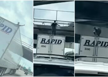 Video: ¡MUERE DESTROZADO por ir BAILANDO sobre tráiler en movimiento!