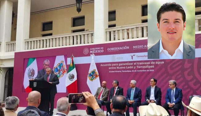 Samuel García le hace “el fuchi” a VICTORIA para formalizar trasvase de AGUA