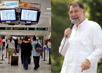 Mujer se INFARTA en aeropuerto y Fernández Noroña se burla: “se enteró que iba a hacer horas de espera”