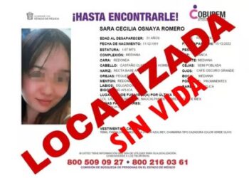 Tras 5 días, hallan a SARA Cecilia, ¡está MUERTA! en Naucalpan