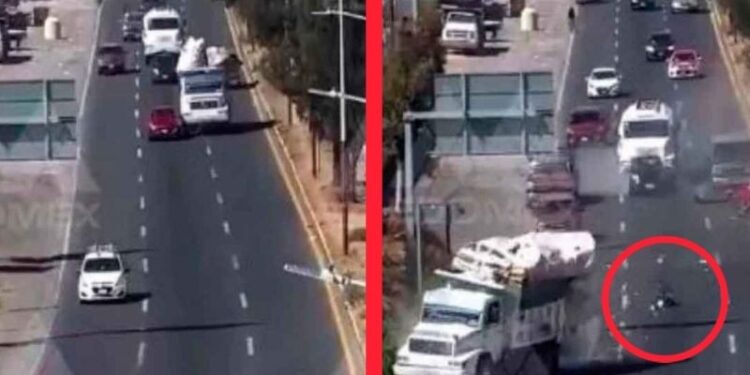 Video: trabajadores de limpieza “salen VOLANDO” de camión tras fuerte accidente