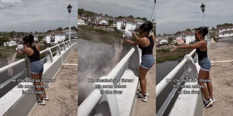 Video: Mujer tira las CENIZAS de su suegra para VENGARSE de marido INFIEL