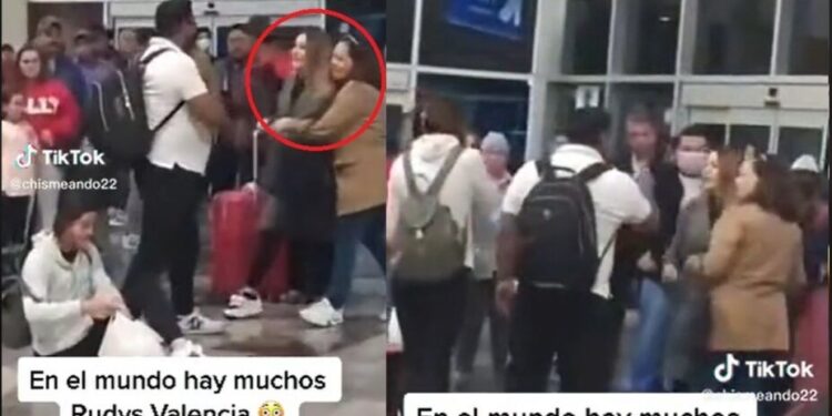 Video: “¿No te da vergüenza?”: mujer “deschonga” a la amante del marido en aeropuerto