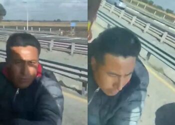 Video: ¡De película!, trata de ROBAR un tráiler y operador se lo lleva «colgando»