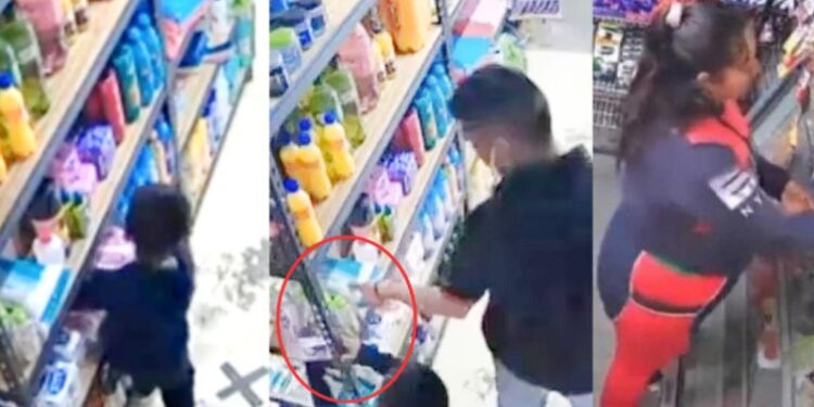 Video. “Convivencia familiar”: padres sinvergüenzas llevan a su NIÑO a robar