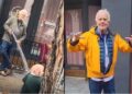 Video: ¡Bien merecido!, detienen a sujeto que mojó a indigente con manguera