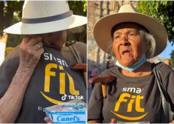Viral. Abuelita vende chicles para vivir y llora al contar su historia en TikTok