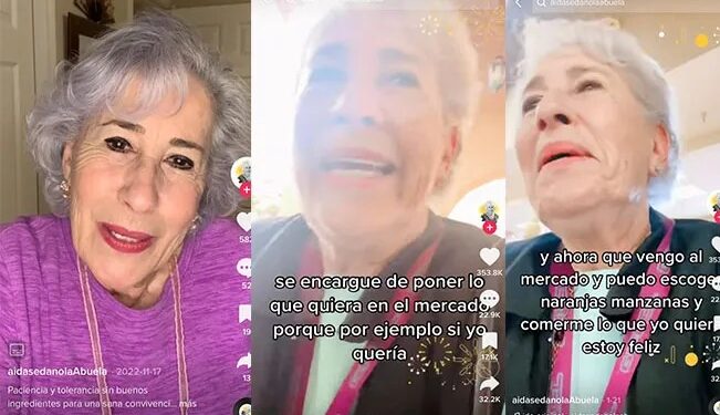 Video. ¡Tierna abuelita se DIVORCIA y presume lo FELIZ que es ahora en TikTok!