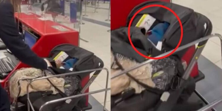 ¡Increíble!, pareja ABANDONA a su BEBÉ en aeropuerto para no pagarle boleto