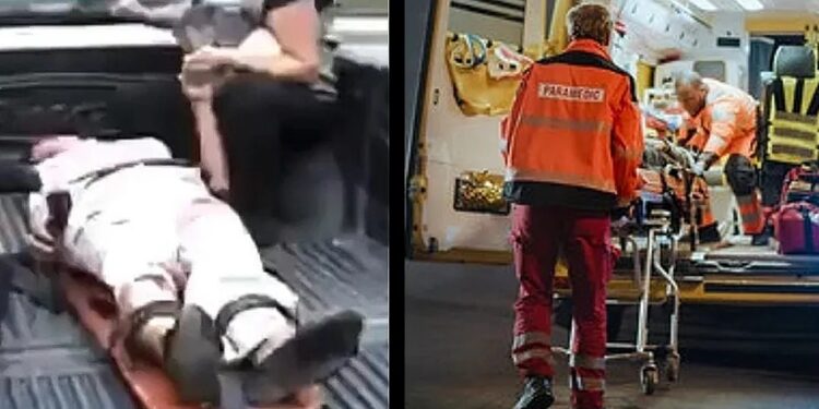 Video. “Acábame de matar…”: llevan a herida al hospital en “troca” y se les CAE al arrancar