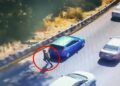 ¡Ladrón se arroja a canal, traga aguas negras y termina en el hospital!