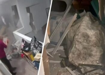 Video: ¡ENORME roca atraviesa una casa y por poco MATA a mujer en Hawái!
