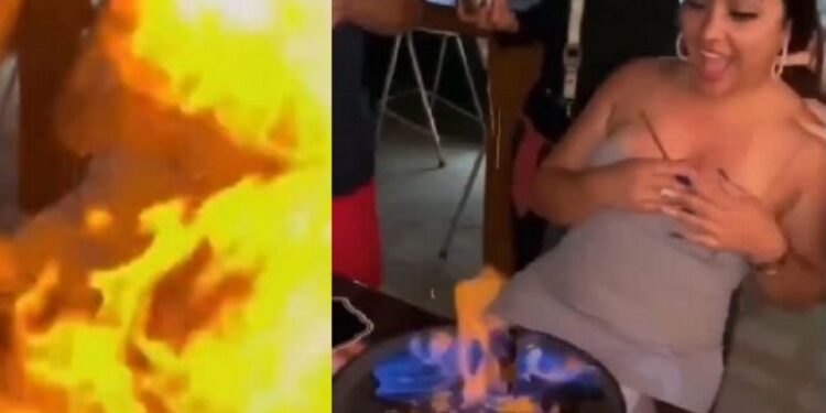 Video. Cumpleaños muy “prendido”: sufren flamazo por truco de shot en llamas