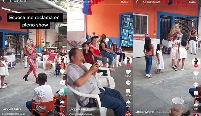 Video. “¿Por qué le bailas a mi marido?”: mujer reclama a animadora en fiesta