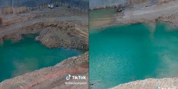 Video. Manantial “recién nacido” sorprende a regios con sus aguas color turquesa