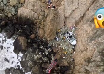 ¡Viven para contarlo!, familia sobrevive tras caer de acantilado de 76 m de altura