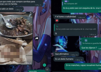 Video. ¡Espeluznante!, halla “dedo humano” en sus carnitas y escandaliza en redes