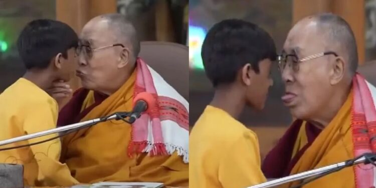 Video. Dalai Lama se disculpa por pedir a un niño “chupar” su lengua