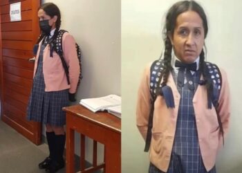 Video. PERVERTIDO se disfraza de alumna para tomar fotos a NIÑAS en baños de colegio