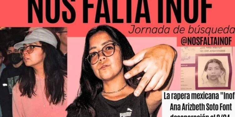 Buscan a rapera INOF: salió de casa tras discutir con su mamá y desaparece