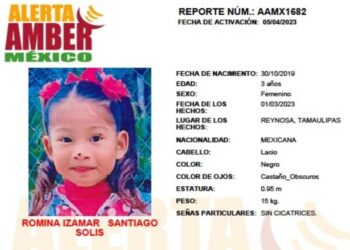 Ayuda para encontrar a ROMINA: tiene 3 años, su mamá fue asesinada en Reynosa