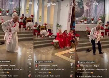 Video. Un ¡Olé! al cielo: sacerdote da las misas bailando flamenco 