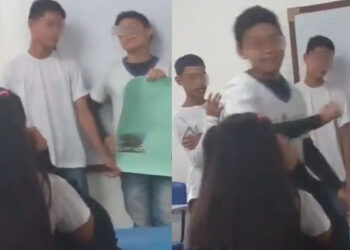 Video. ¡Niña se BURLA de su compañero exponiendo y él la APUÑALA!