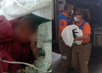 Tiran a un BEBITO recién nacido dentro de un costal en Guanajuato