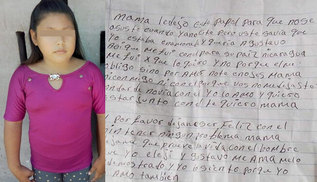 “Déjeme ser feliz con él”: nota de NIÑA de 11 años que escapó con “novio” de 35