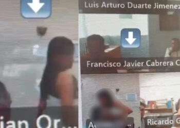Video. ¡Despedido!: cachan a funcionario del IMSS «echando pasión» en videoconferencia