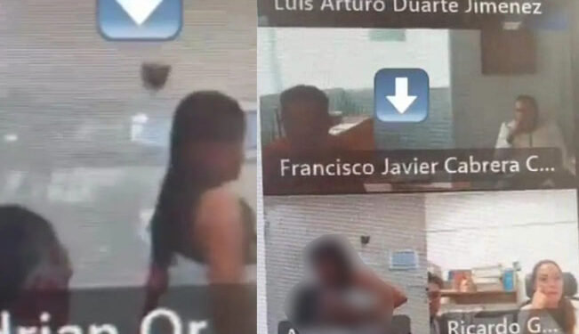 Video. ¡Despedido!: cachan a funcionario del IMSS «echando pasión» en videoconferencia