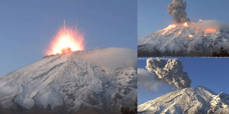 Puebla en ALERTA: preparan albergues por gran actividad del volcán POPOCATÉPETL