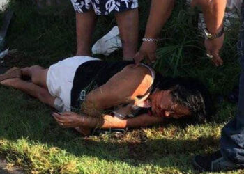Derriba señal de «alto» y esta le destroza la cabeza a mujer en Matamoros