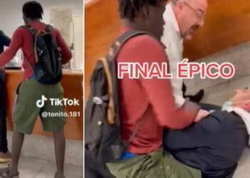 Video. Héroe sin capa: migrante somete a ladrón y evita robo de un banco