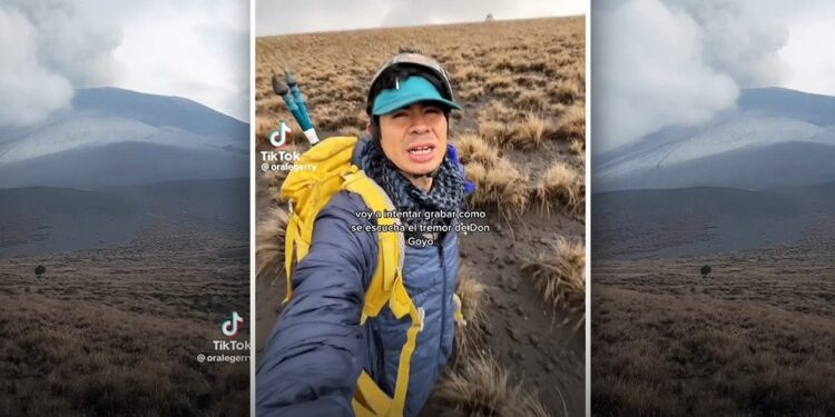 “Tarugo”: le dicen a sujeto que subió a faldas de Popocatépetl para grabar TikToks