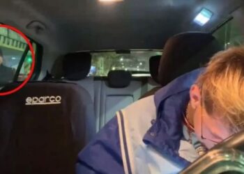 Video. ¡Impactante!, dan cristalazo y asaltan a taxista en transmisión en vivo