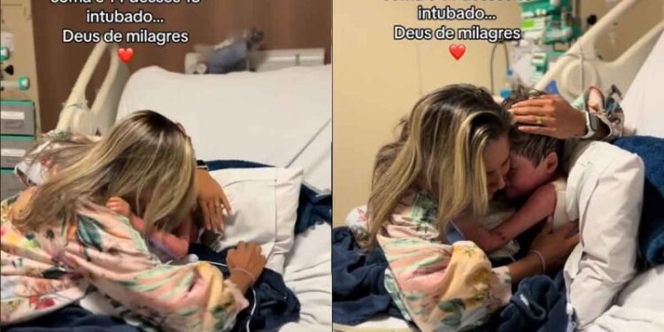 Video. ¡Niño despierta de coma y llora de alegría al reencontrarse con su mamita!