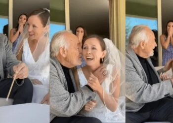 Video: ¡Hermoso momento!, papá con Alzheimer reconoce a su hija en su boda