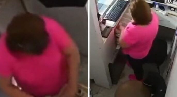 Video. ¡Sacó el ‘cobre’ luego, luego!: roba 750 mil pesos en su 2do día de trabajo