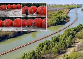 Gobernador de Texas anuncia que instalará MURO FLOTANTE sobre el río Bravo