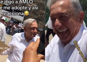 Video. «¡Andrés, adópteme!»: joven le pide a AMLO; la reacción del Presidente es viral