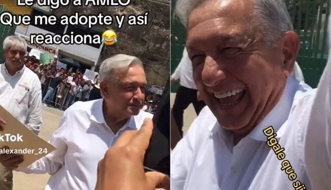 Video. «¡Andrés, adópteme!»: joven le pide a AMLO; la reacción del Presidente es viral