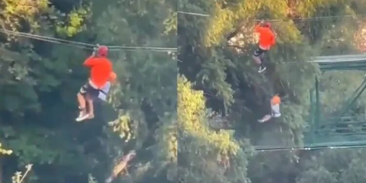 Video. ¡Impactante!, pequeño de 6 años cae de tirolesa en Parque Fundidora en Monterrey
