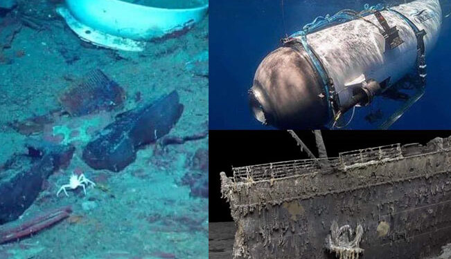 ¡CONFIRMADO!: restos encontrados cerca del Titanic son del submarino “Titán”