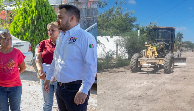 Alcalde de Río Bravo atiende petición ciudadana y supervisa rehabilitación de calles