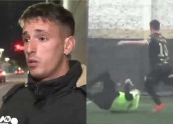 Video. Futbolista argentino se DISPARA la sien tras ATACAR a árbitro en un partido 