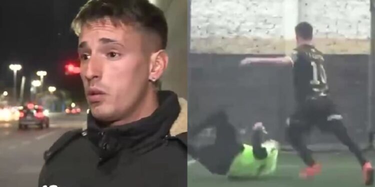 Video. Futbolista argentino se DISPARA la sien tras ATACAR a árbitro en un partido