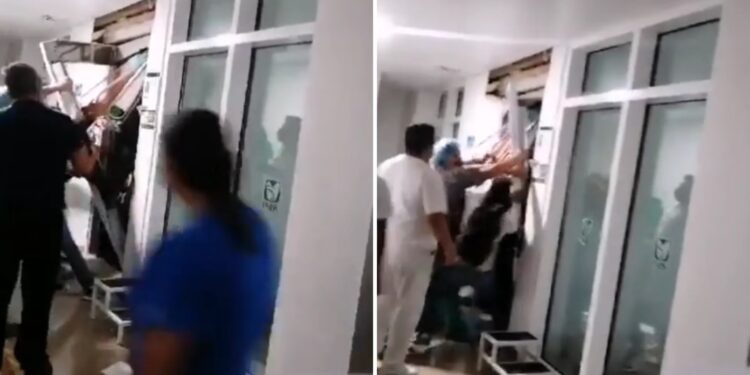 Video. ¡Desgarrador momento en que intentan salvar a NIÑA prensada por ELEVADOR!