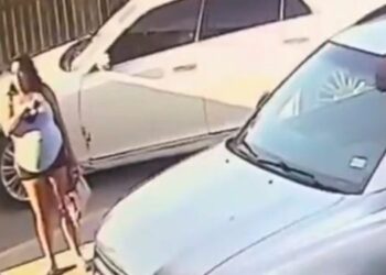 Video. ¡Impactante!, embarazada dispara a hombre que golpeó a su esposo